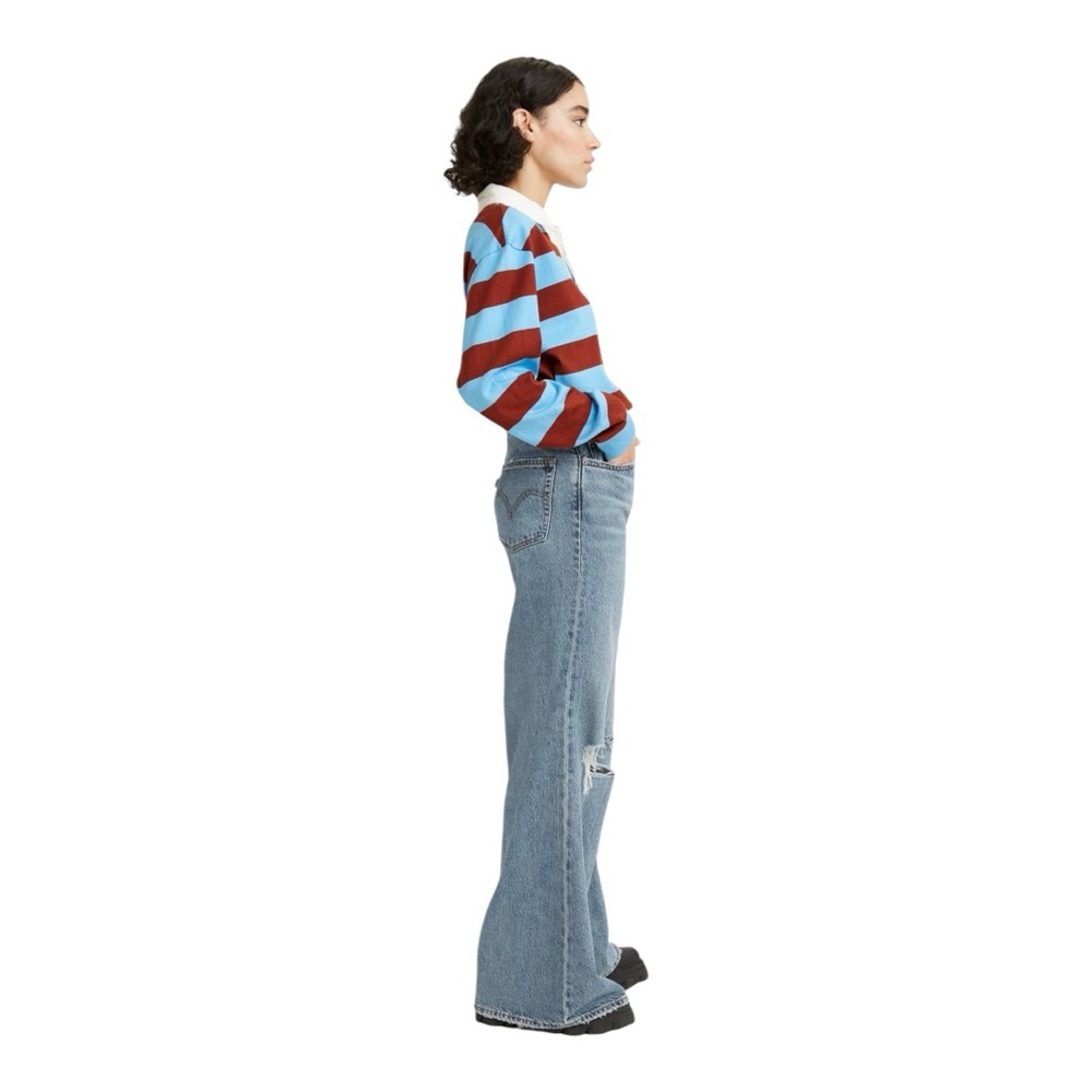 LEVI’S | High Loose Flare Jeans in Take Notes Medium Wash, Size 26 - Picture 3 of 11